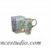 August Grove Longeville Basket of Flowers Latte Mug AGGR7098